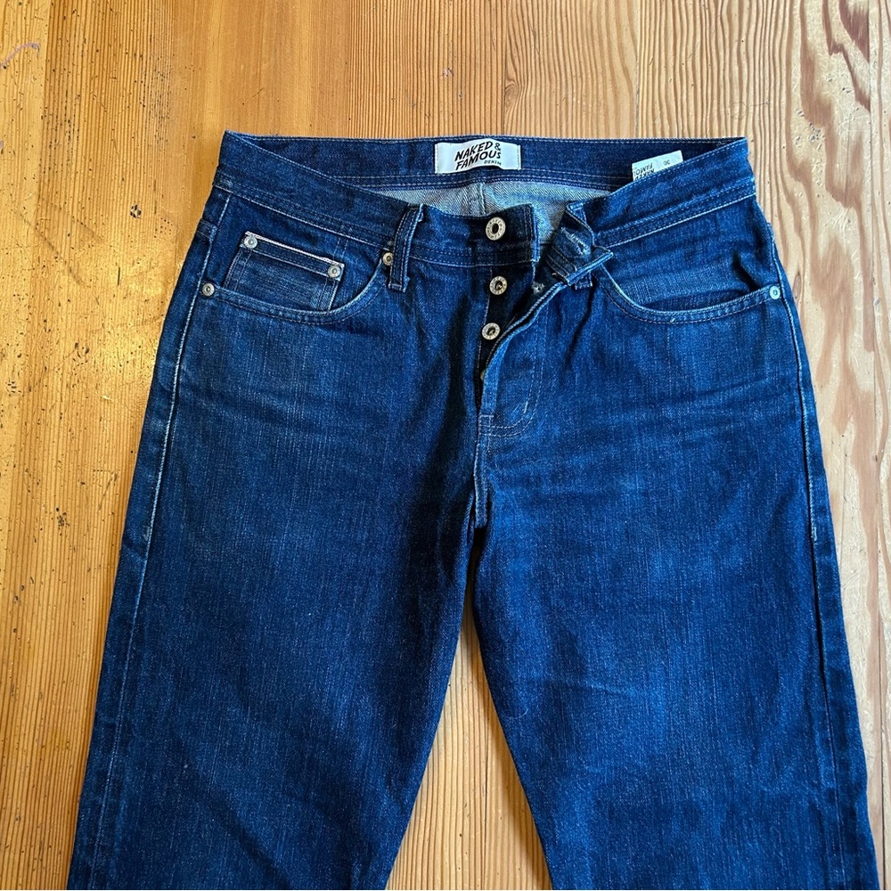 Naked & Famous Indigo Selvedge Denim Weird Guy Fit Jeans